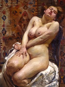Nana, naken kvinna av Lovis Corinth