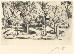 fruktträdgård av Lovis Corinth