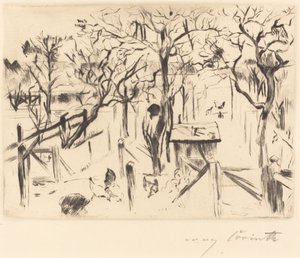 Fruktträdgård i höstens fruktträdgård på hösten 1912. av Lovis Corinth