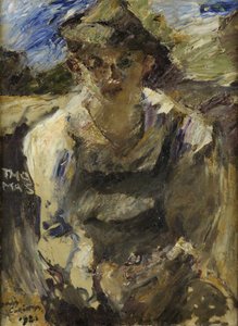 Porträtt av sonen Thomas av Lovis Corinth