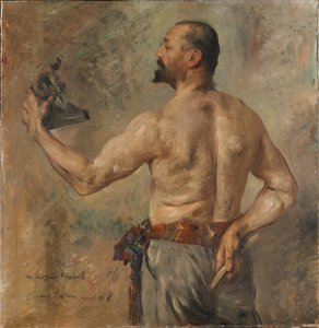 Porträtt av skulptören Friedrich av Lovis Corinth