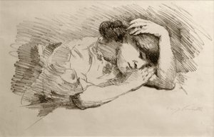Sovande av Lovis Corinth