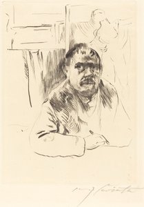 Självporträtt i pälsrock, 1913. av Lovis Corinth