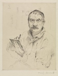Självporträtt, etsning av Lovis Corinth