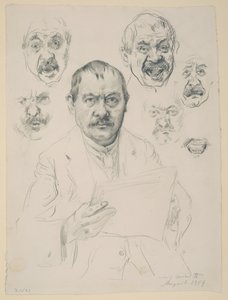 Studier till ett självporträtt av Lovis Corinth