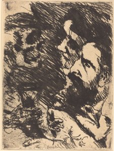 Tod bei Strucks Death Visits the Strucks, 1921 publicerad 1922. av Lovis Corinth