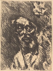 Tod und Greis Death and the Old Man, 1921 publicerad 1922. av Lovis Corinth