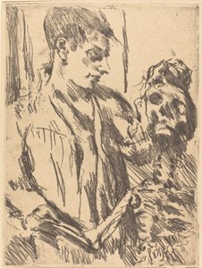 Tod und Jüngling Death and the Young Man, 1921 publicerad 1922. av Lovis Corinth