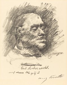 Liebknechts dödsmask av Lovis Corinth