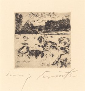 Betande får av Lovis Corinth