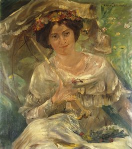 Kvinna i solskenet; Lady in the Sunshine, 1910 av Lovis Corinth