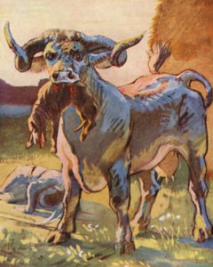 Illustration till berättelser om Guy av Warwick (färglitografi)