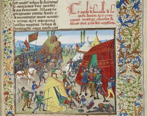 Karl av Blois tillfångatagen i slaget vid La Roche-Derrien, ca 1470-1475.