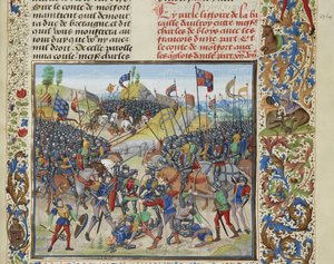 Slaget vid Auray den 29 september 1364, ca 1470-1475.