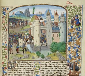 Fransmännen försökte återerövra Calais från England, 1350, ca 1470-1475.