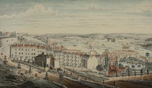 Utsikt över Granby Hill, Clifton, från väst (akvarell på papper) av Lt.Col.William Booth