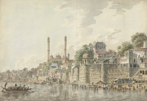 Porten till ett gammalt fort, Benares av Lt. John Ritso