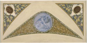 Skiss till festivaltrappan i Paris stadshus: Aquarius, mellan 1888 och 1898 (olja)