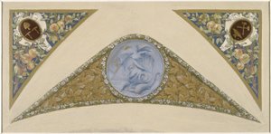 Skiss till festivaltrappan i Paris stadshus: Poisson, mellan 1888 och 1898 (olja)