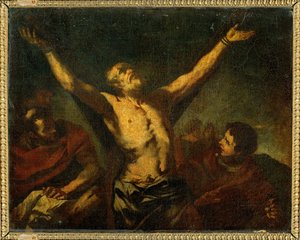 La martyr de Saint Andre - Sankt Andreas, apostelns martyrskap ...