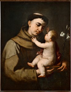 Sankt Antonius av Padua och Jesusbarnet ...