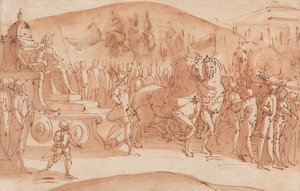 Begravningsprocession av Luca Cambiaso