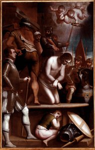 Avsättningen av Saint George (målning av Luca Cambiaso