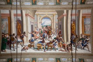 Historien om Ulysses (återkomsten), taket i Salone Cambiaso av Luca Cambiaso