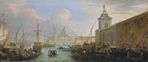 Bacino, Venedig, med Dogana och en avlägsen utsikt över Isola di San Giorgio, ca. 1709.
