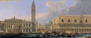 Molo, Venedig, från Bacino di San Marco, ca. 1709.