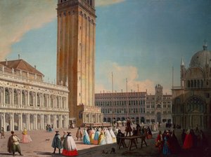 Piazzetta, Venedig (olja på duk)