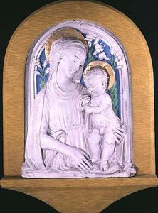 Madonna och barn av Luca Della Robbia