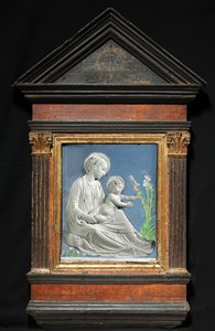 Madonna och barn, ca. 1460-1470. av Luca Della Robbia