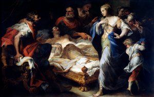 Antiochus och Stratonice, 1600- eller tidigt 1700-tal av Luca Giordano
