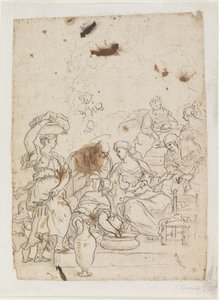 Jungfru Marias födelse av Luca Giordano