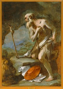Kyrkofadern Saint Jerome. 10034414 ... av Luca Giordano