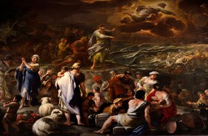 Delning Röda havet av Luca Giordano