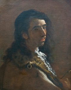 Ungdomligt självporträtt (olja på duk) av Luca Giordano