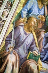 Apostlar, detalj av Paulus av Luca Signorelli