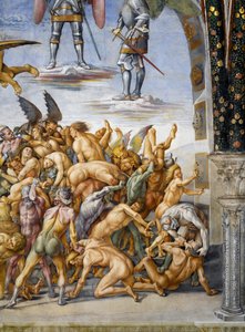 Damned in hell, från Last Judgment freskcykel