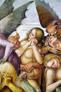 Damned in hell, från Last Judgment freskcykel av Luca Signorelli