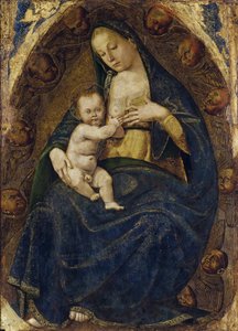 Sjuksköterska Madonna, ca. 1482-1485. av Luca Signorelli