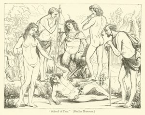 School of Pan (gravyr) av Luca Signorelli