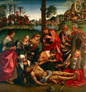 Avsättningen eller klagan över den döde Kristus av Luca Signorelli
