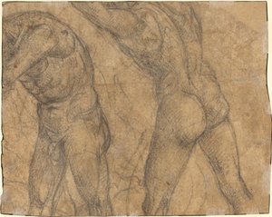 Två nakenfigurer [verso] av Luca Signorelli