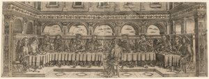 Nattvarsparet, cirka 1500. av Lucantonio degli Uberti
