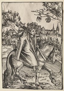 En pojke till häst av Lucas Cranach