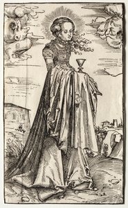 St Barbara av Lucas Cranach