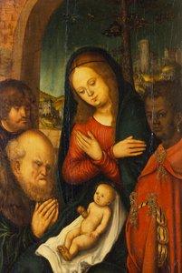 Tillbedjan av kungarna av Lucas Cranach