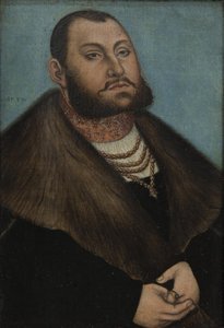 Porträtt av kurfursten John Frederic the Magnanimous of Sachsen (1503-1554)